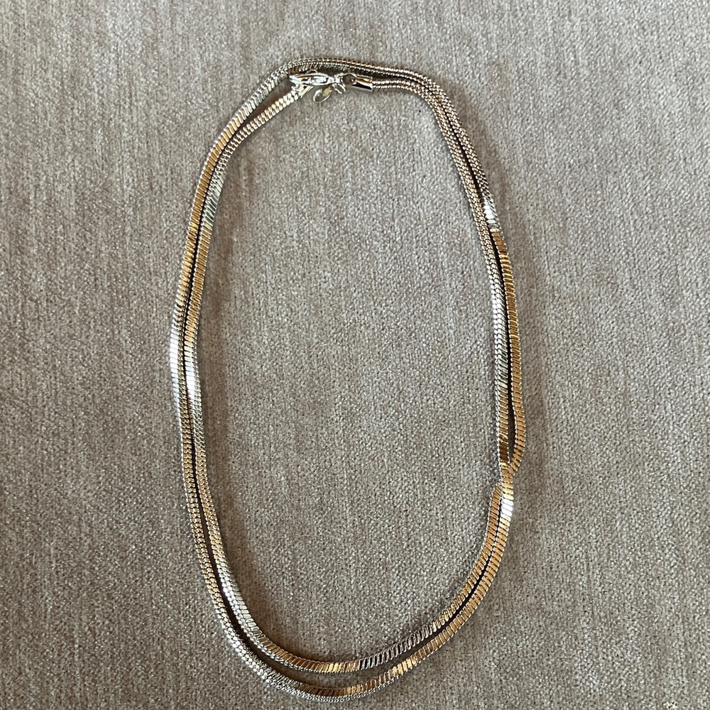 Premier Designs Two-Tone Silver Necklace